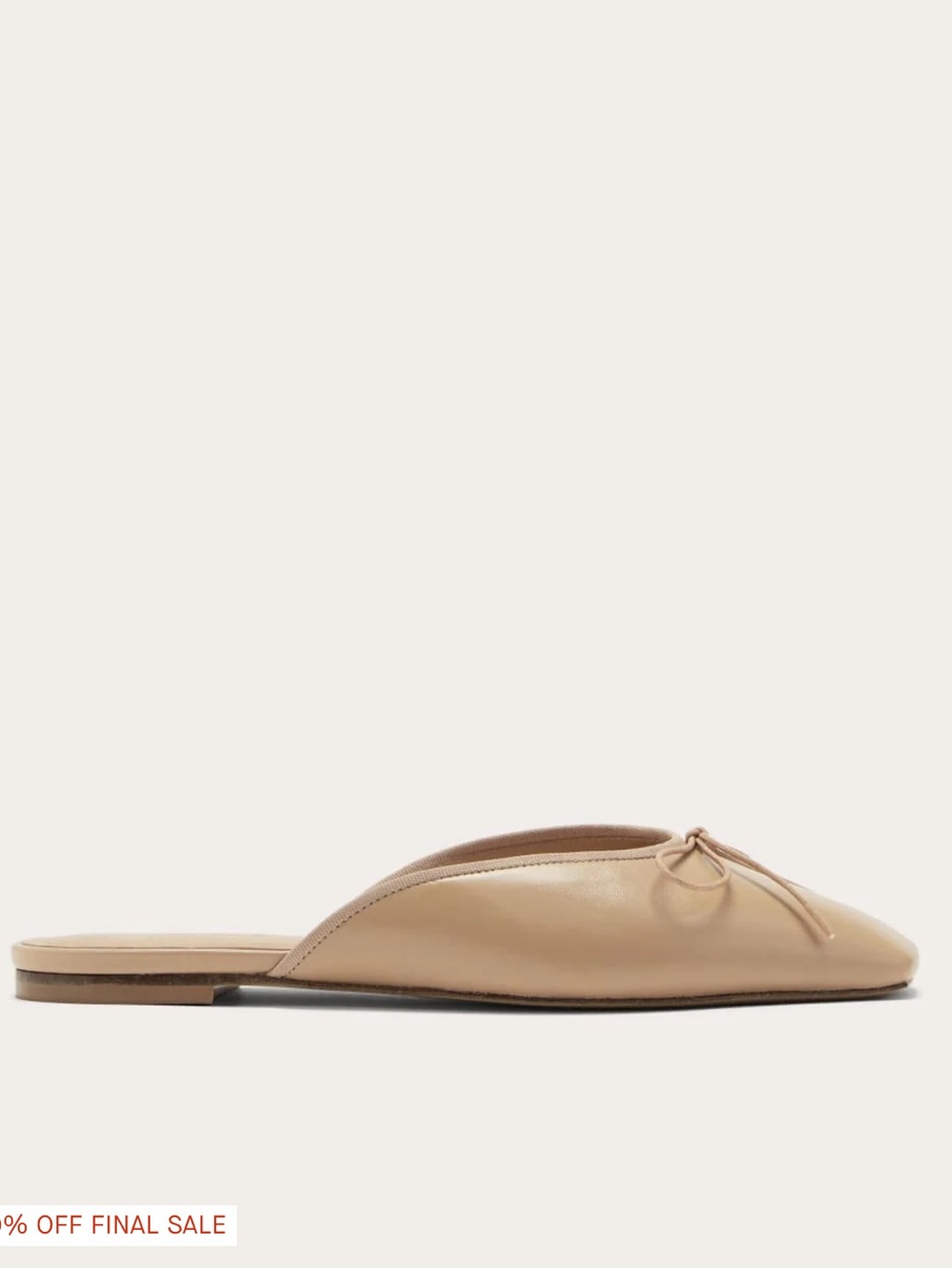 Everlane Ballet mule in blush tan